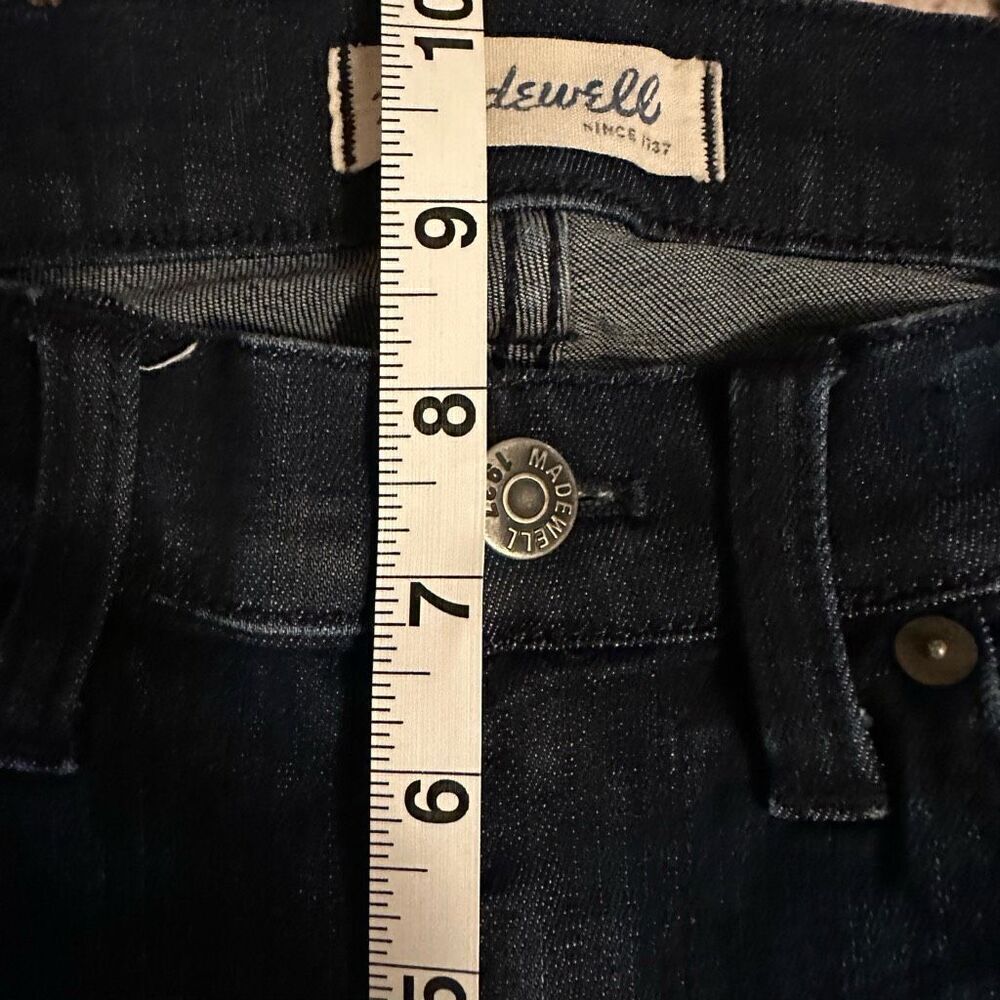 Madewell dark wash skinny skinny zipper ankle jean 25 - Picture 6 of 12